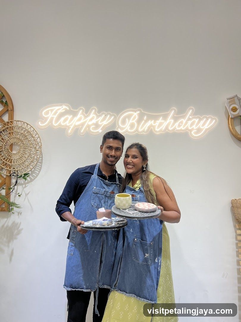 Happy Birthday Celebration with Aprons