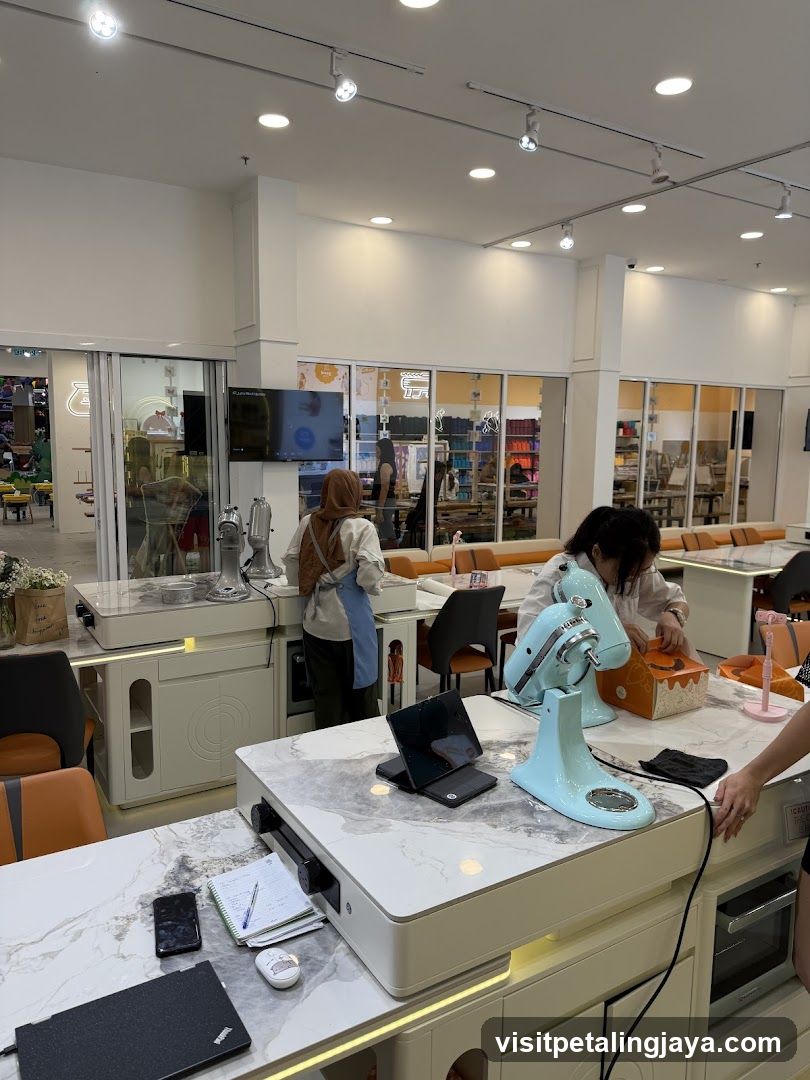 Bakery Interior with Staff and Equipment