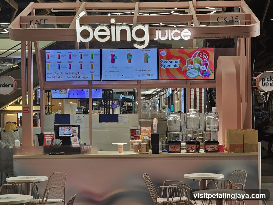 being juice stall interior view