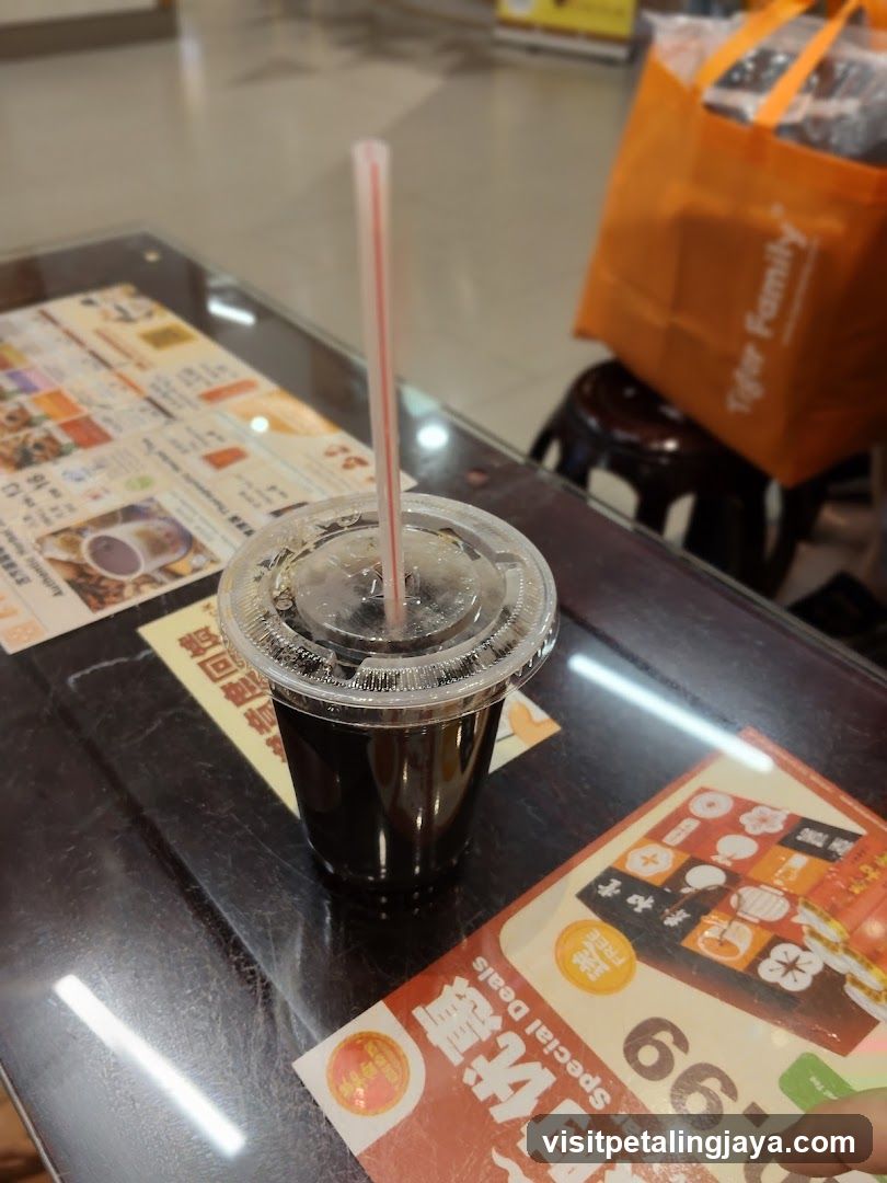 Beverage and Flyers on Table