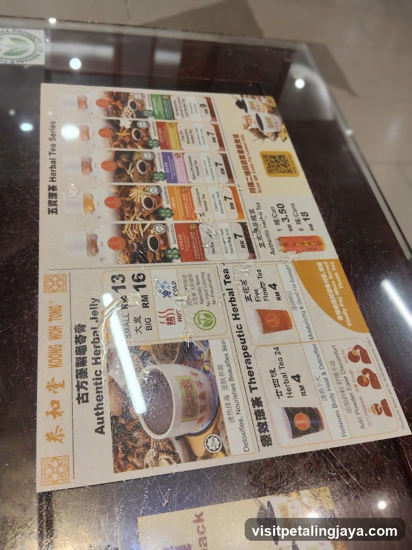 Kung Heong Tong Menu
