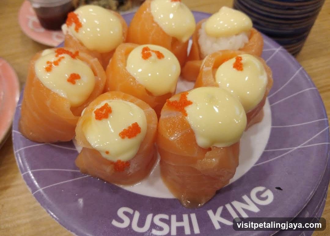 Sushi King Salmon Sashimi with Cream Cheese Topping