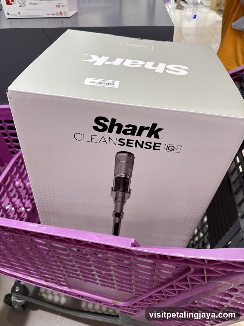 Shark Vacuum Cleaner Box in Shopping Cart