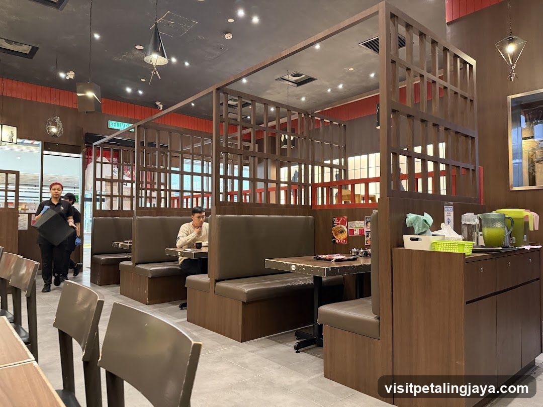 Restaurant Interior with Booth Seating