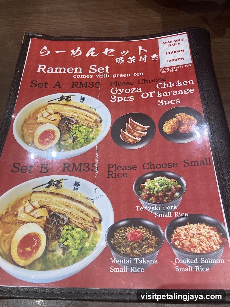 Ramen Set Menu