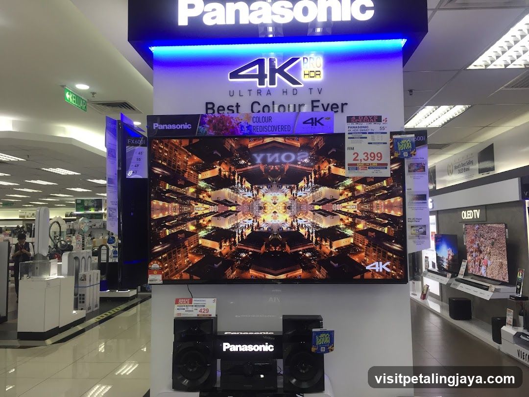 Panasonic TV Display in Store