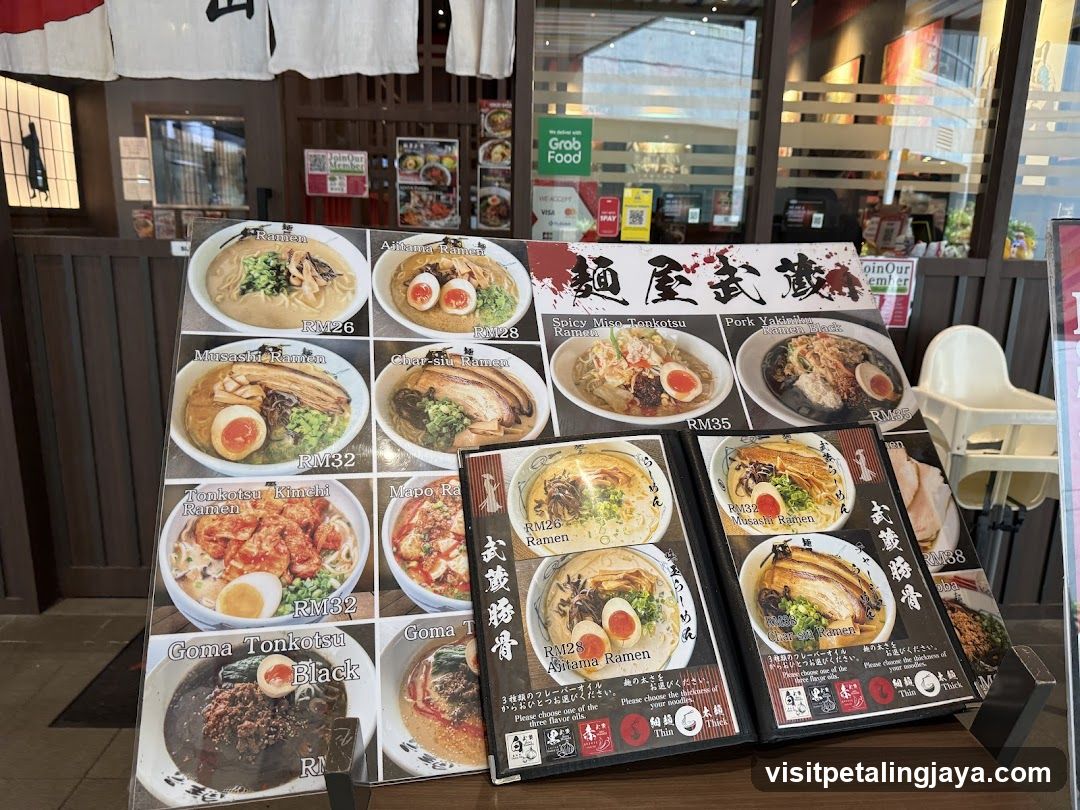 Ramen Menu Display