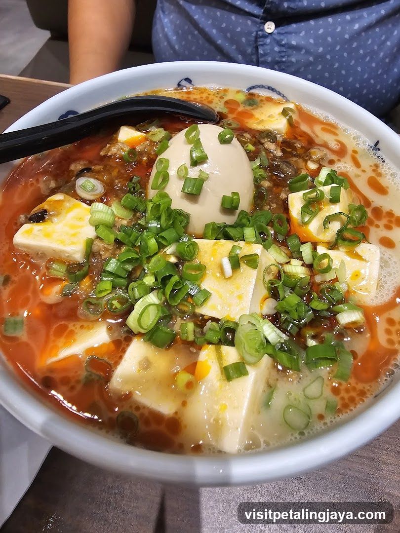 Spicy Tofu Soup with Scallions