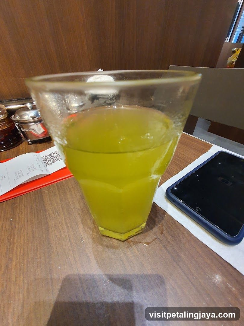 Yellow Drink on Table