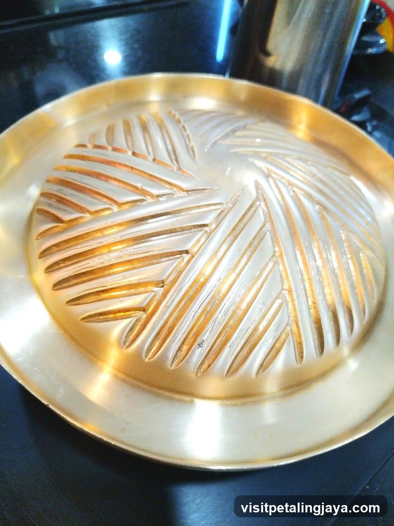 Golden Patterned Plate
