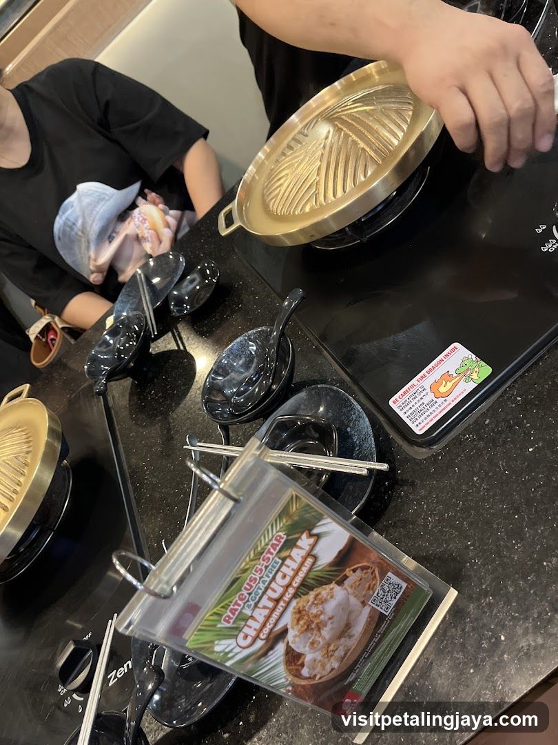 BBQ Table Setting with Menu Card
