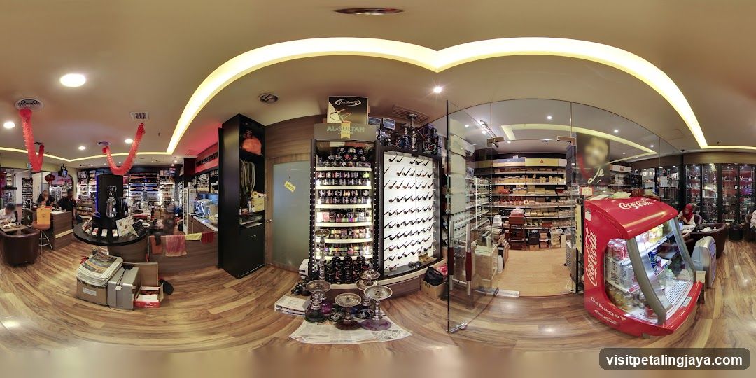 Interior of a shop with various products and displays