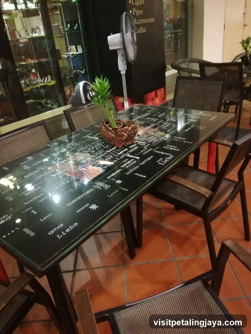 Indoor Dining Area with Decorative Table