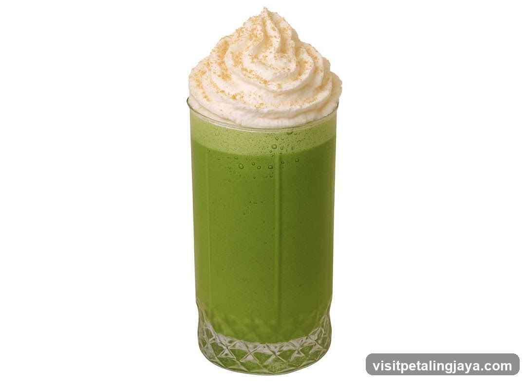 Matcha Latte with Whipped Cream