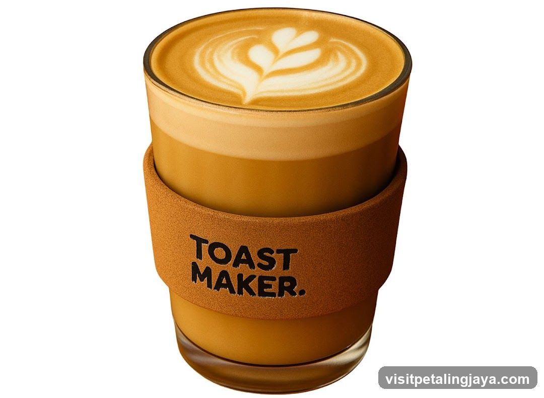 Latte in Toast Maker Cup