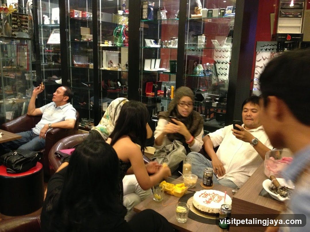 Group in a cafe or lounge