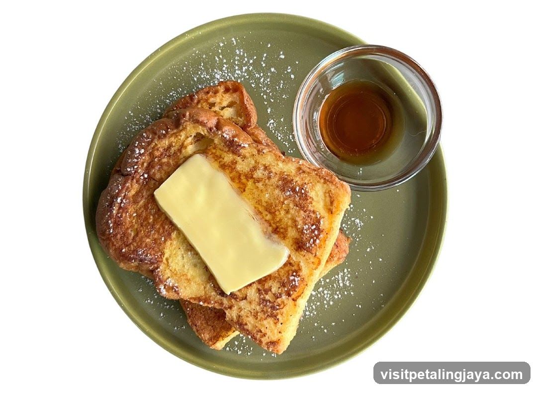 French Toast with Butter and Syrup