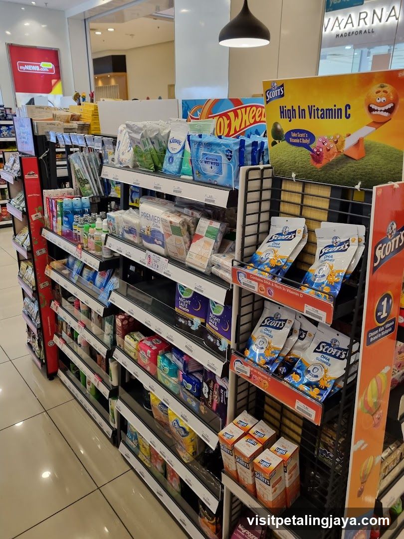 Grocery Store Interior Aisle