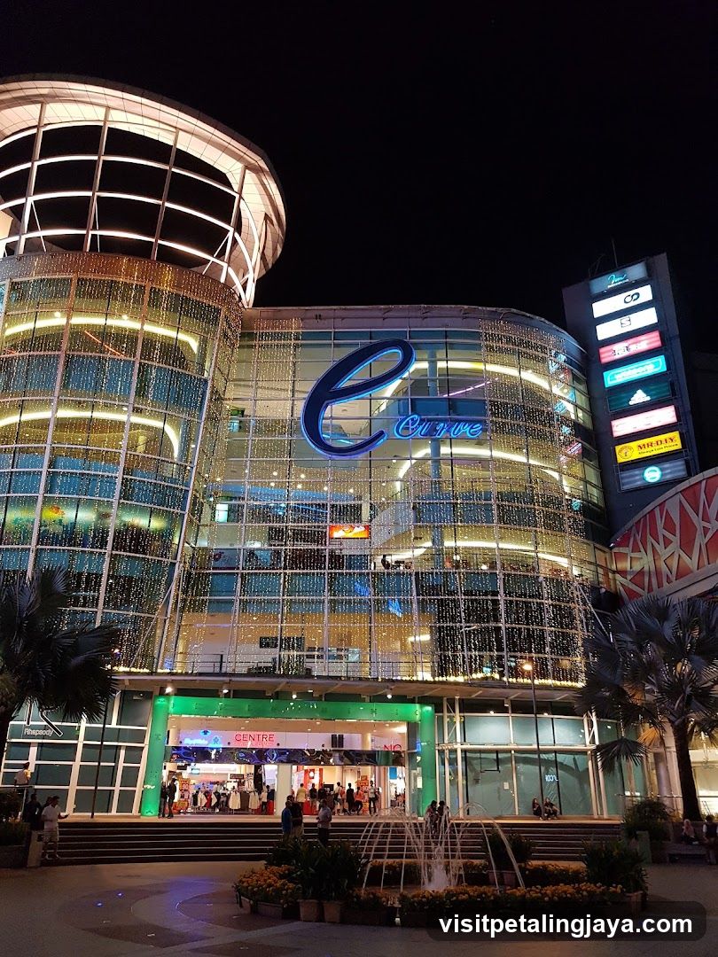 E-World Mall Exterior Night View