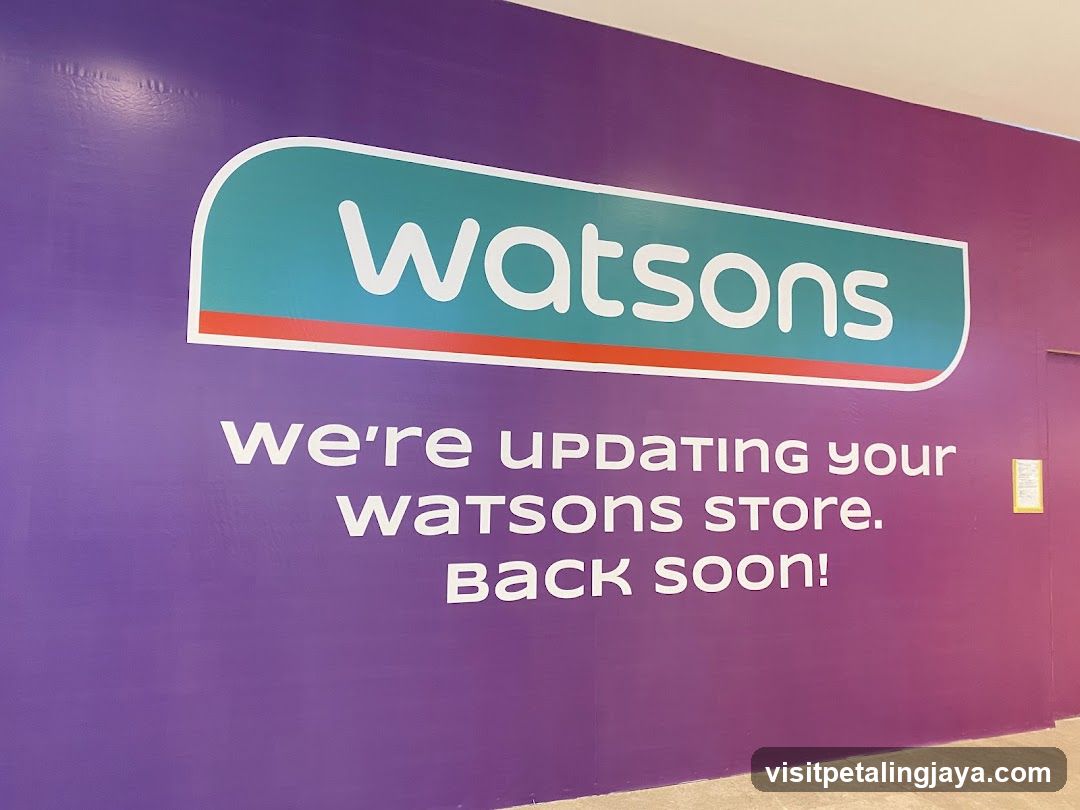 Watsons Store Update Sign