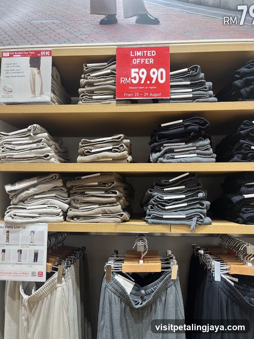 Uniqlo Pants Display Shelf