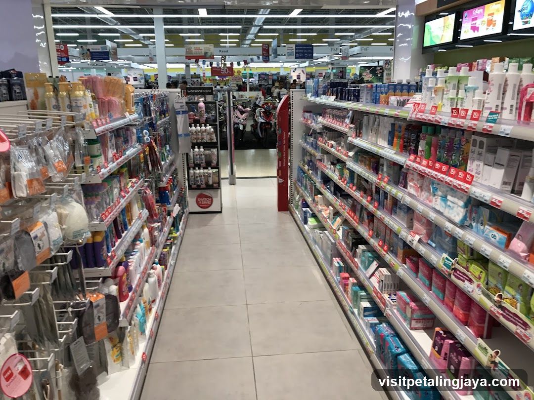Grocery Store Interior Aisle