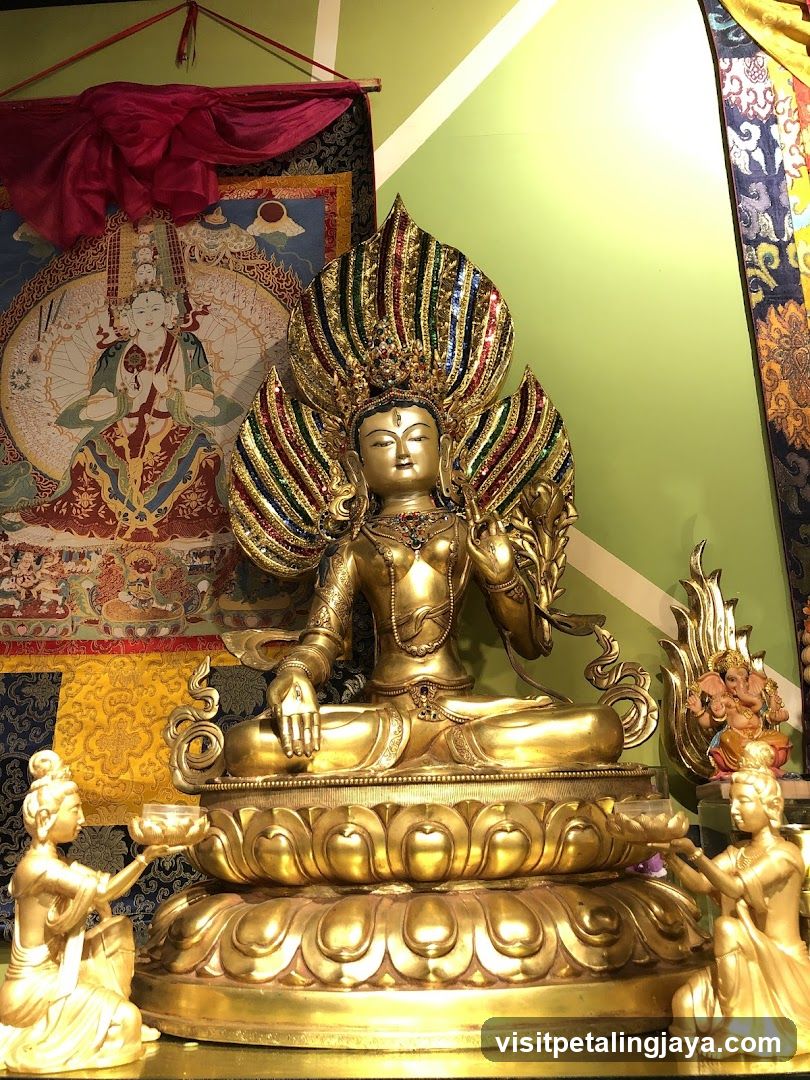 Buddha Statue with Offerings