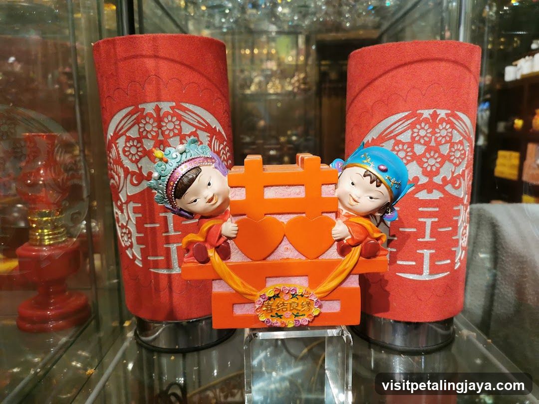 Wedding Couple Figurine Display
