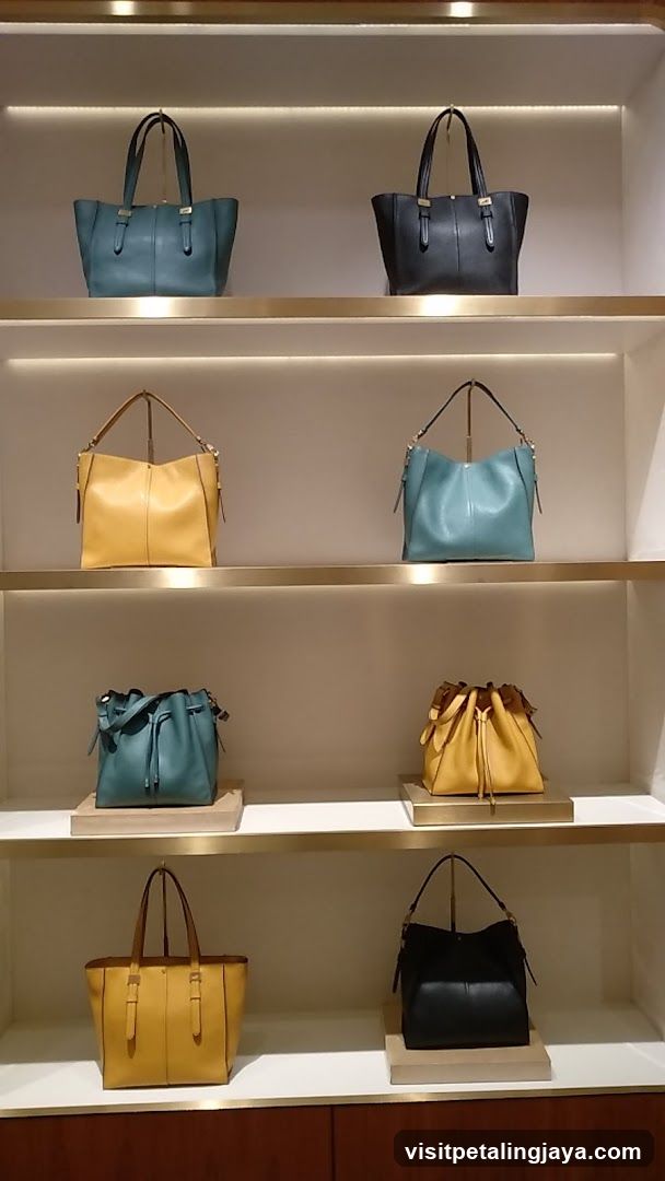 Leather Handbag Display