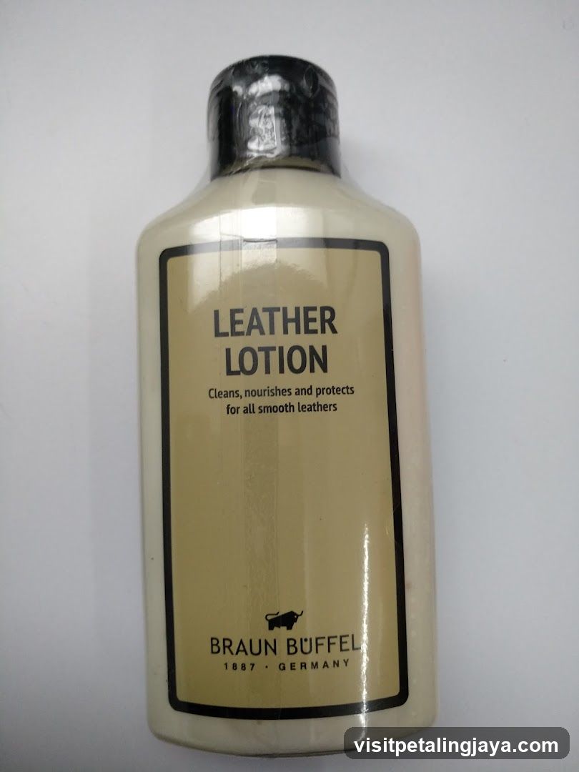 Braun Buffel Leather Lotion Bottle