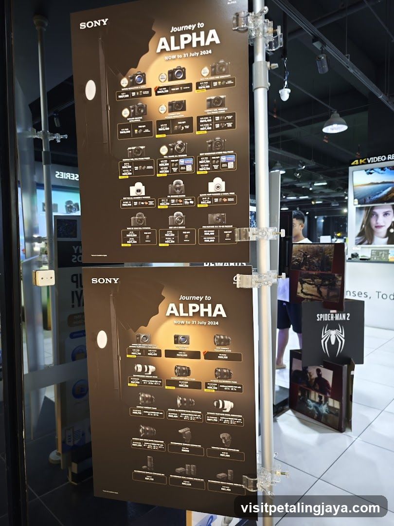 Sony Alpha Product Display