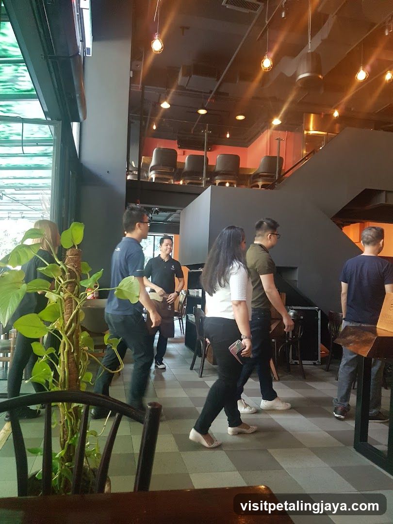 Interior of a modern cafe or restaurant