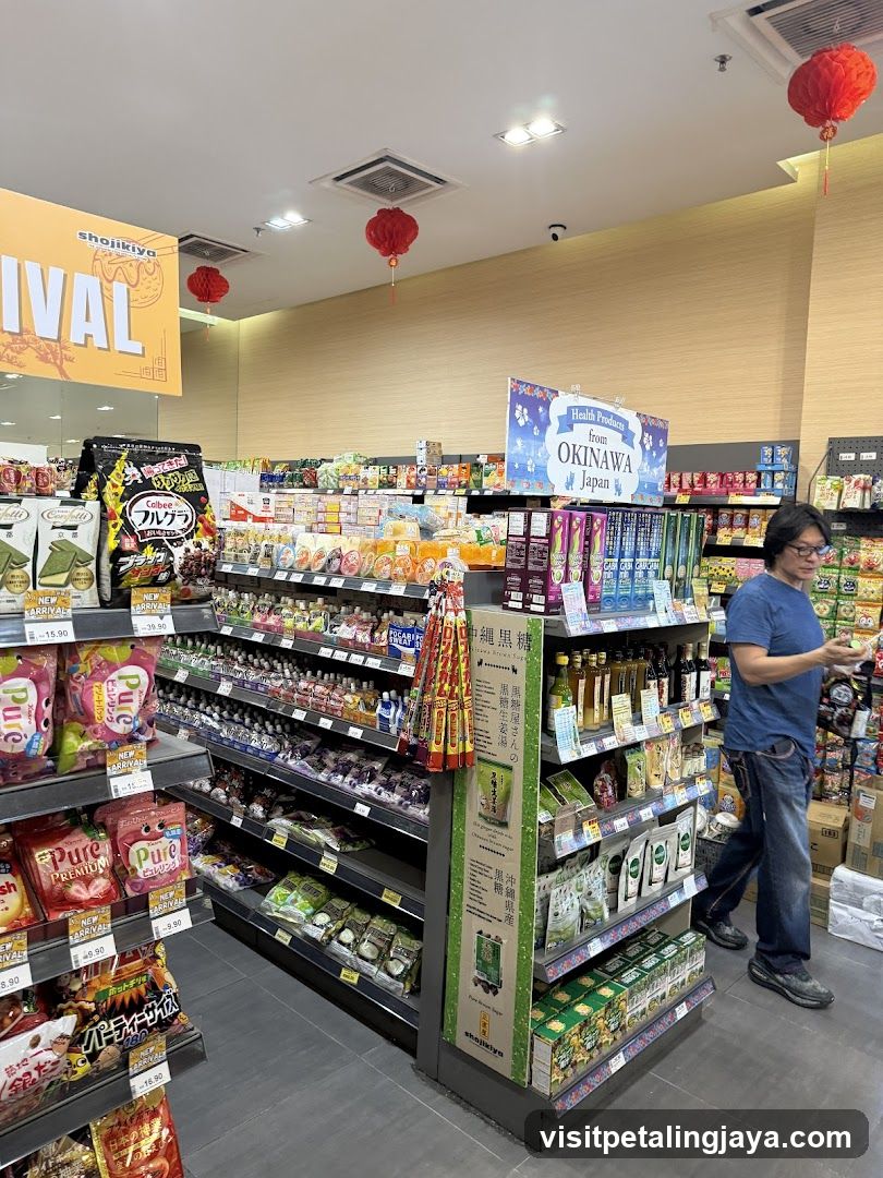 Grocery Store Interior with Japanese Products