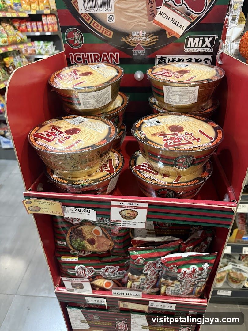 Ichiran Cup Ramen Display
