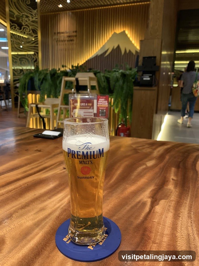 Beer Glass on Wooden Table