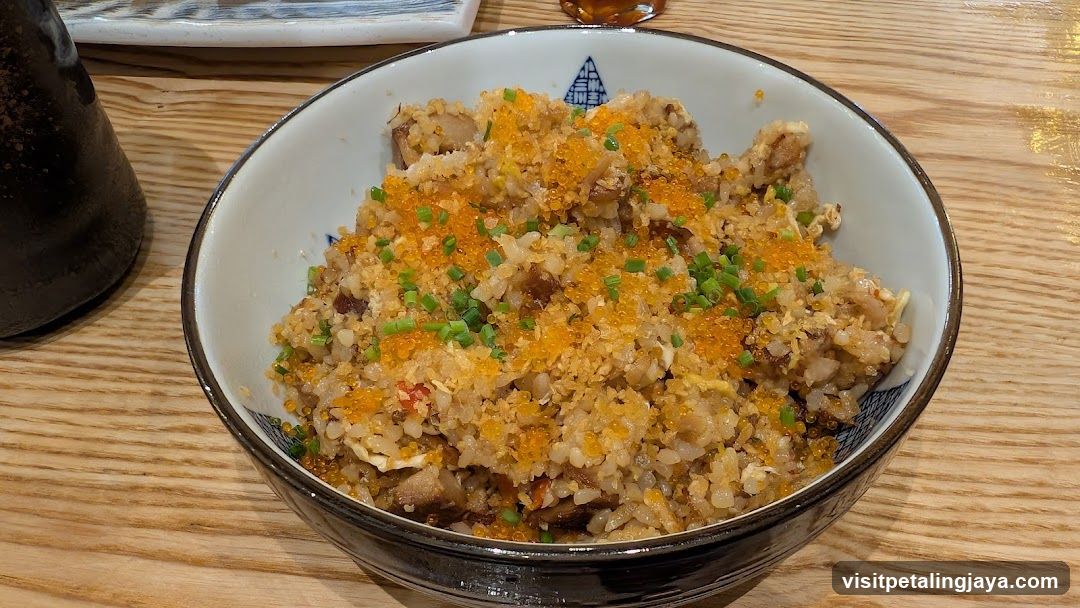 Sushi Rice Bowl with Tuna Roe and Scallions