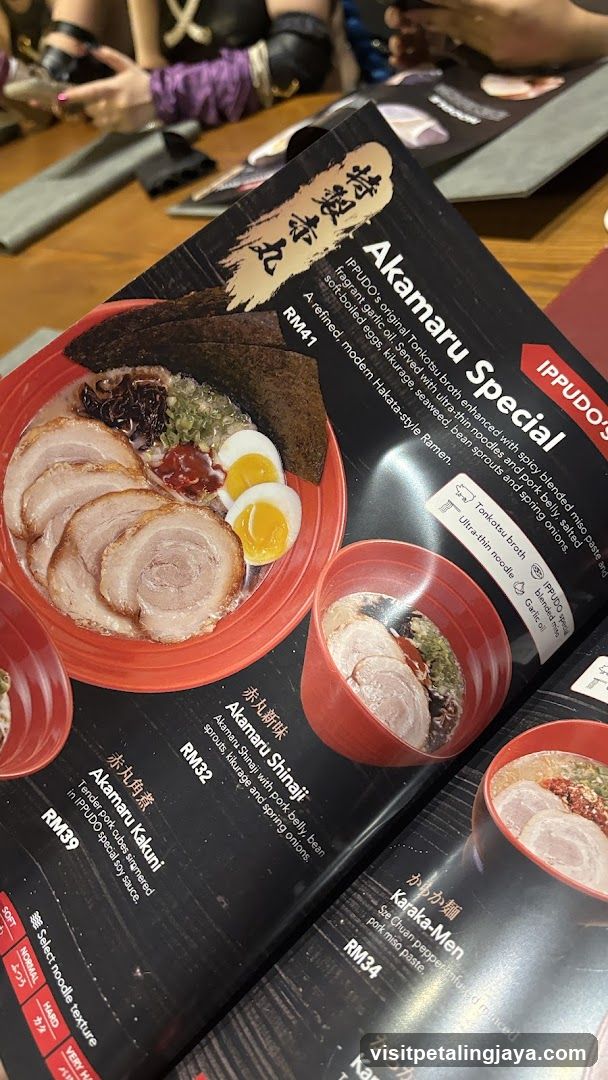 Ramen Menu Display