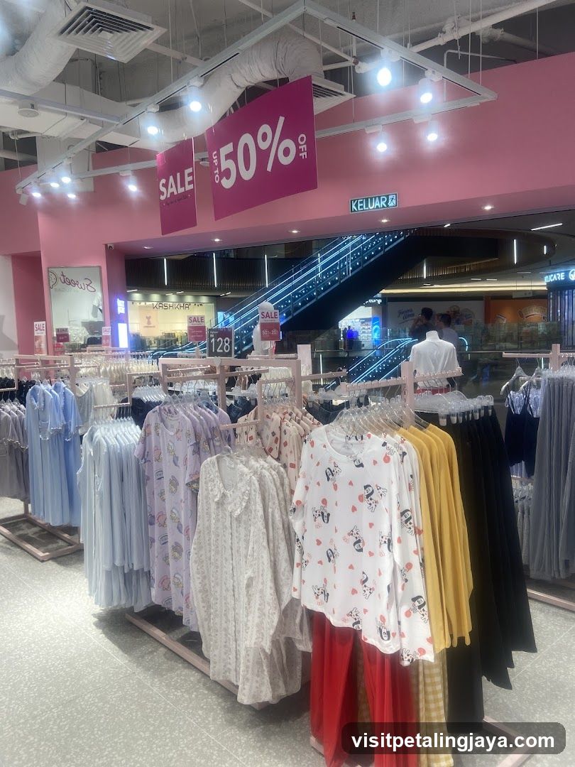 Clothing Store Interior Sale Display