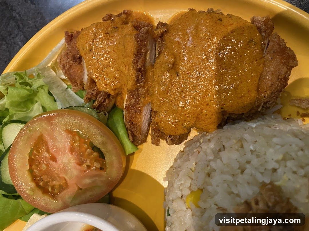 Curry Chicken Rice Plate