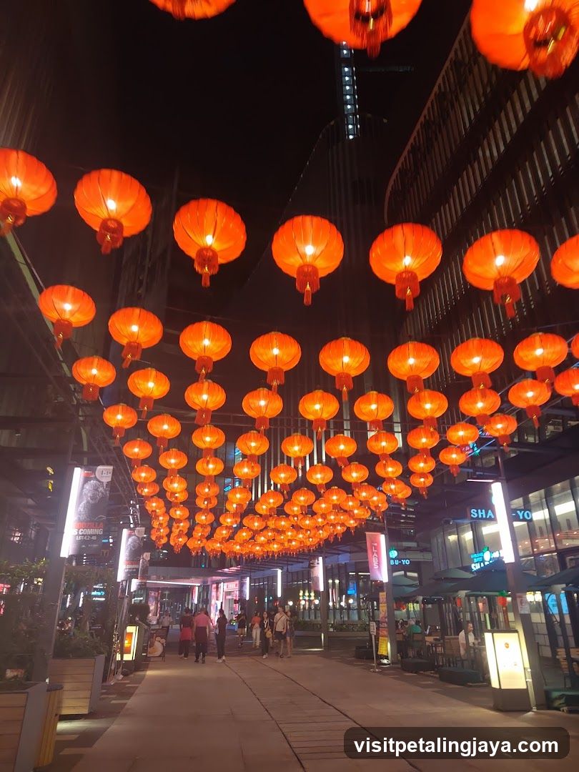 Night Street with Red Lanterns