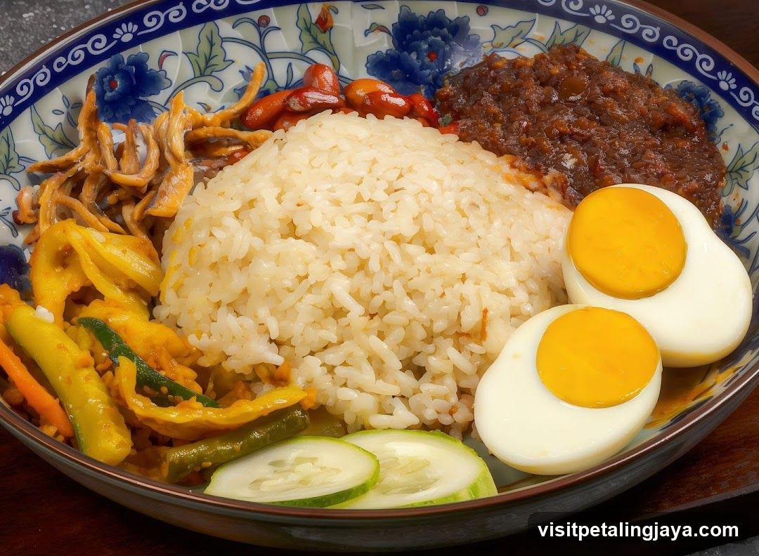 Bowl of Rice with Side Dishes