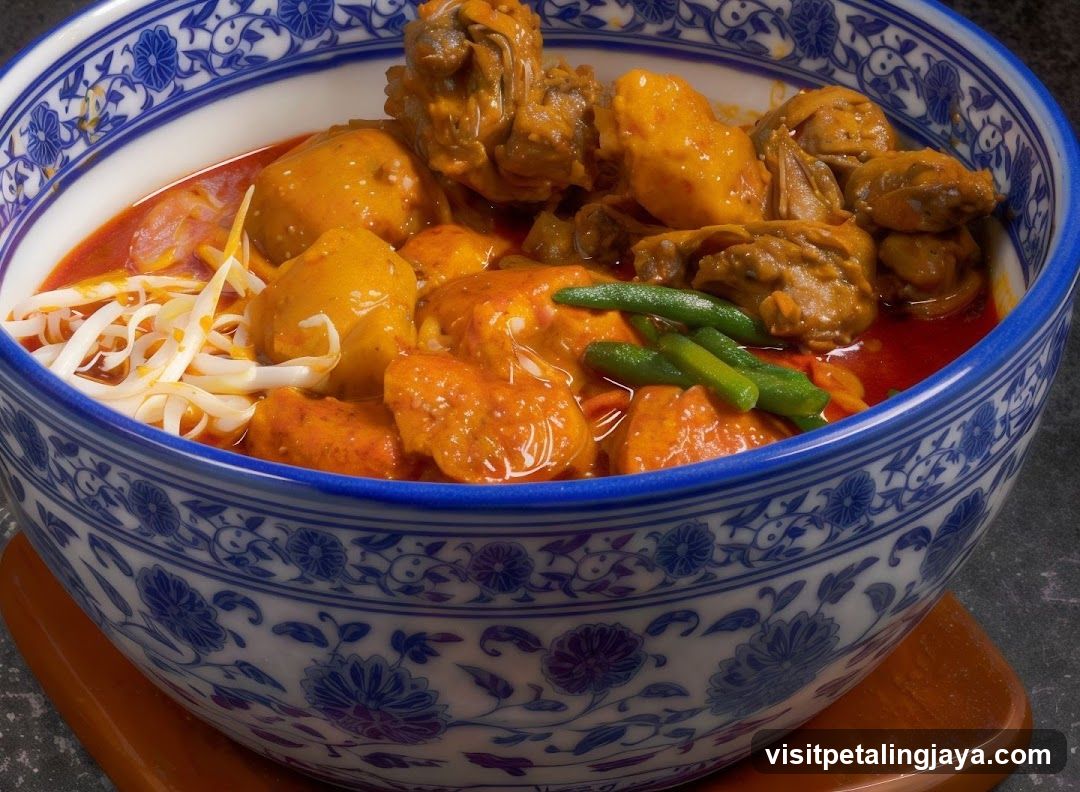 Curry Dish in Decorative Bowl