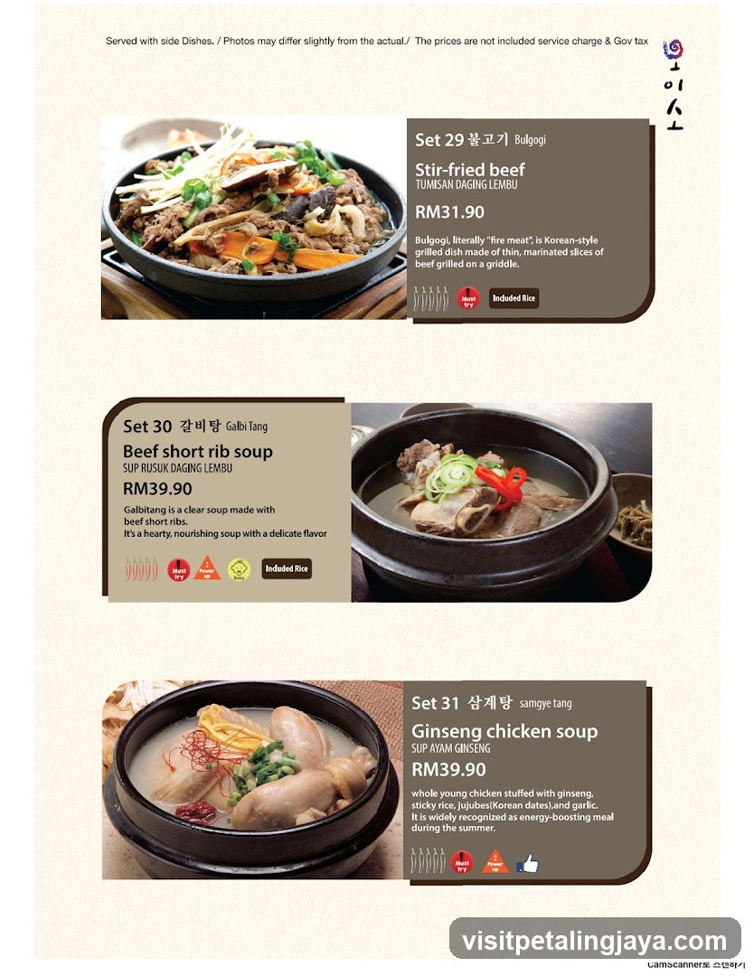 Korean Cuisine Menu Flyer