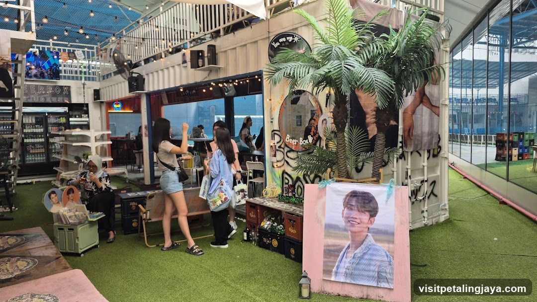 Indoor Event Space with Merchandise Display