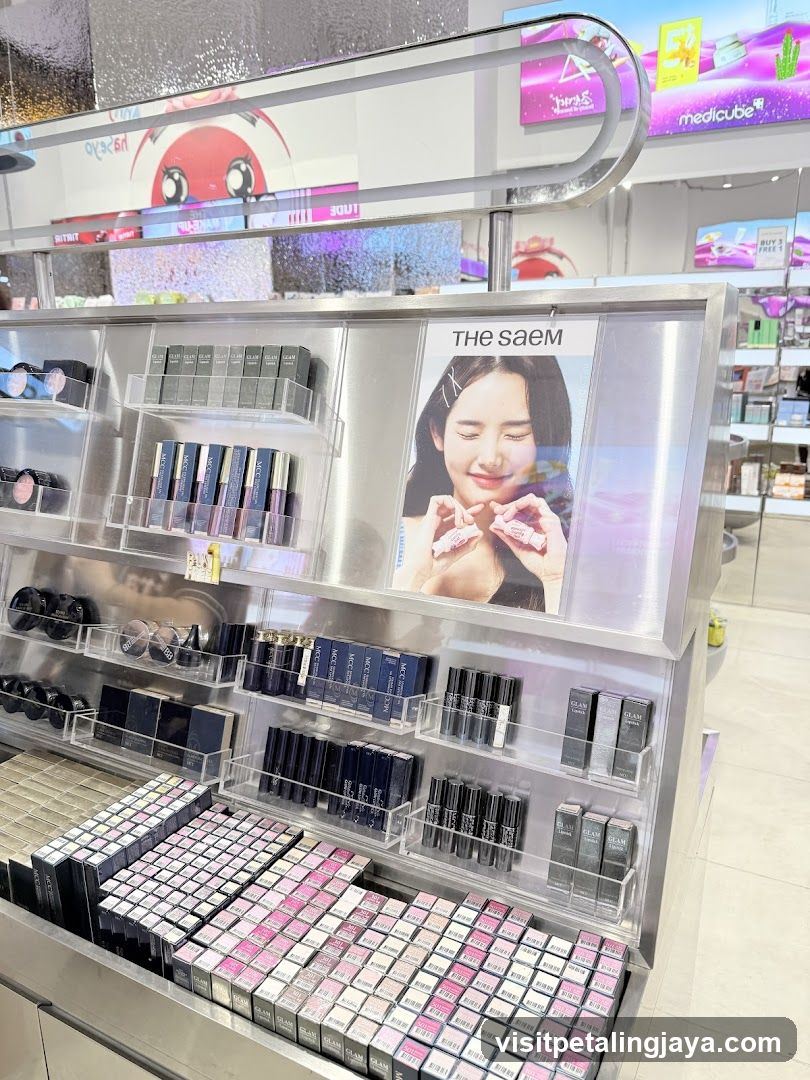 The Saem Cosmetic Display