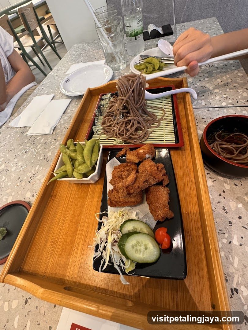 Soba Noodle Meal with Side Dishes