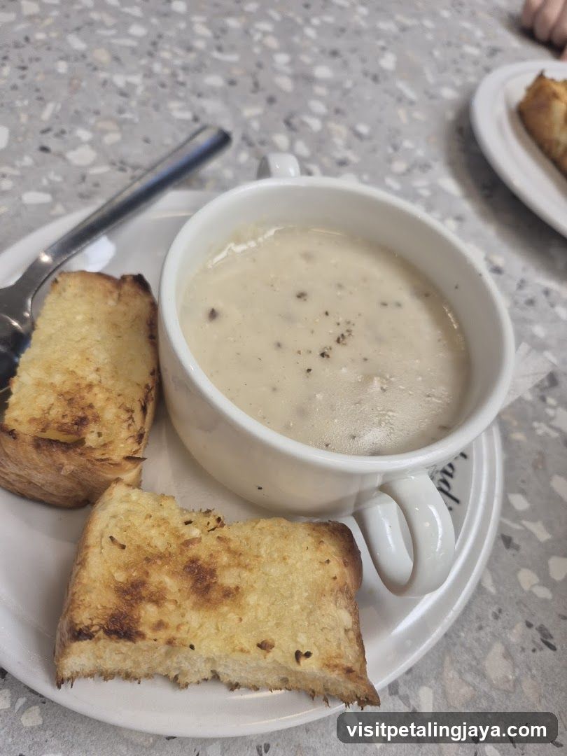 Soup and Toast Meal