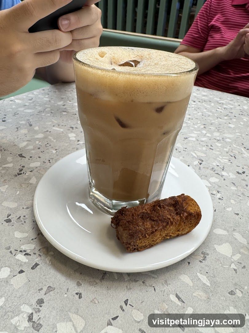 Iced Coffee and Pastry