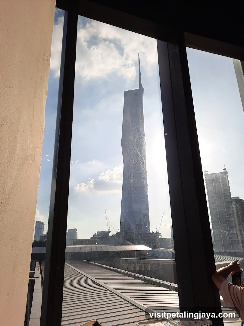 View of a tall building under construction