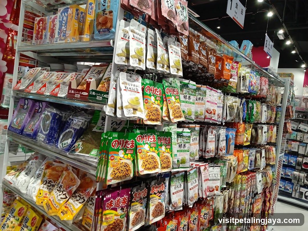 Snack aisle in a Japanese convenience store